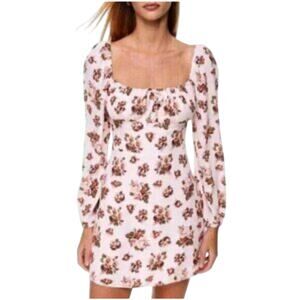 Sunday Best From Aritzia “Delilah” Dress Women’s SZ SM Pink Floral Babydoll EUC